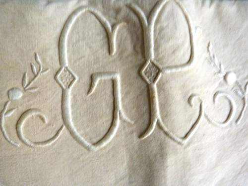 Drap ancien lin - lin, épais