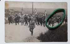 Carte Photo-51-CIMETIÈRE ITALIEN a BLIGNY-MARNE-ARRIVÉE DES GÉNÉRAUX 