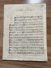 SACCHINI Œdipe, MARTINI Journal d Ariettes Partition Clavecin Violon Chant
