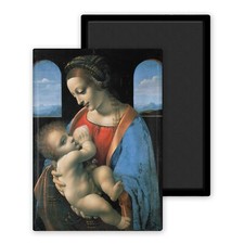 Vierge allaitant l'Enfant - de Vinci Leonard - Magnet 54 x 78 mm