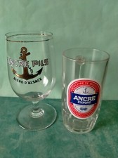 Verre chope biére Ancre pils export schiltigheim