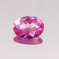 Saphir Rose Ceylan Naturel Parfait De Qualité AAA Taillé En Gemme Ovale 7x5 MM