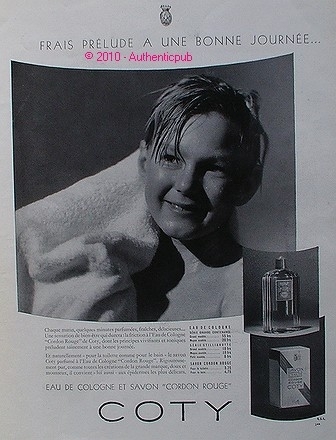 Publicite coty eau cologne - coty, de