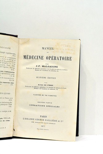 Livre ancien malgaigne manuel - ancien,