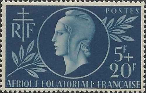 Timbre aef 197 - (colonies,