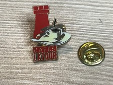 pins CAFÉS LATOUR signé A.B. Torrefacteur PERPIGNAN FRANCE