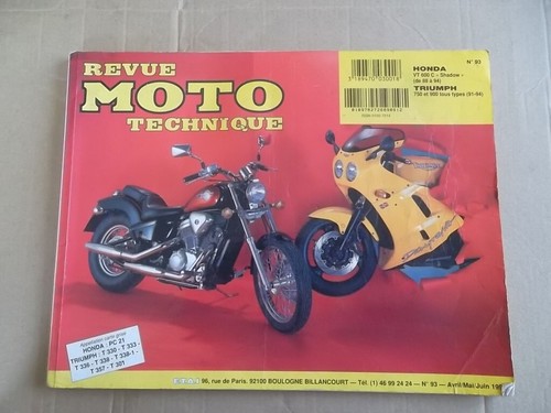 Revue technique moto honda - technique,