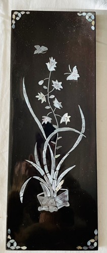 Tableau vietnamien laqué - , noir