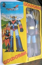 SUPERBE GOLDORAK+BOÎTE 1978 shogun toei  Paris  antenne 2 fabianplastica 32 cm !