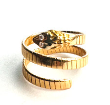Bague Serpent Tubogas Or