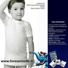6 T-Shirt Enfant Fragi Manche Courte Encolure Ronde en Frais Coton Peigné - Joy