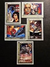 TIMBRE COMORES BICENTENAIRE DE L'INDÉPENDANCE N°162/166 NEUF ** LUXE MNH 1976