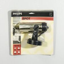 Applique spot vintage design Philips chrome & plastique neuf emballé 1970s