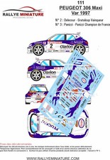 DECALS 1/43 REF 0111 PEUGEOT