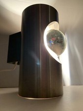 APPLIQUE LAMPE VINTAGE CYLINDRIQUE CHROME - SPACE AGE - MAX SAUZE