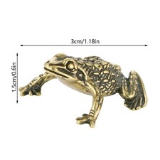 Sculpture grenouilles en laiton de collection style ancien laiton crapaud figuri