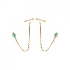 Bague d'oreille avec goutte