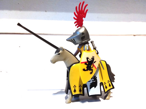 Playmobil chevalier lion - chevalier,