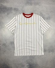 T-shirt rayé à manches courtes à col rond avec logo central brodé Karl Kani...