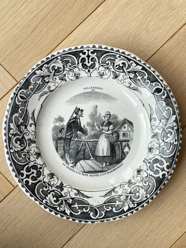 Ancienne assiette parlante - ancienne,