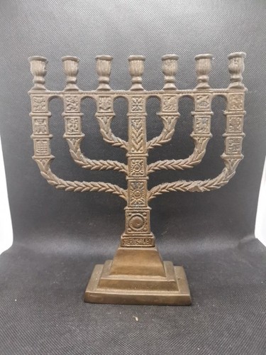 Menorah tripode ancien - menorah,