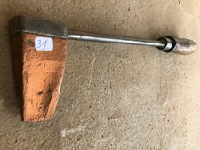 (n°31) OLD TOOL / outil ancien, gros fer à souder tête en cuivre 