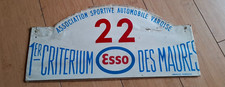 2PLAQUE DE RALLYE , CRITERIUM DES MAURES   , ESSO