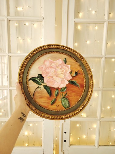 Peinture acrylique ronde - , et