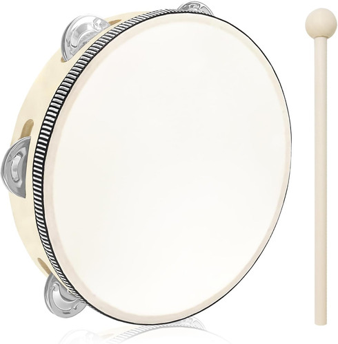 Set tambourin bois - en,