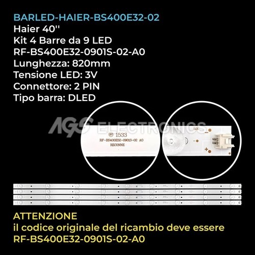 Kit barres led haier - kit, tv