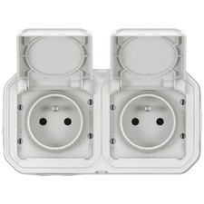Prise Etanche Double IP55 avec