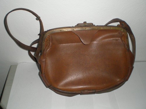 Ancienne sacoche cuir - , poste