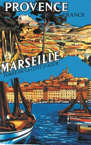 Affiche marseille aix pastis - affiche,