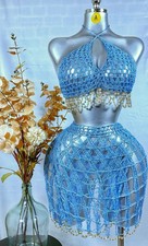 Handmade Sky Blue Crochet