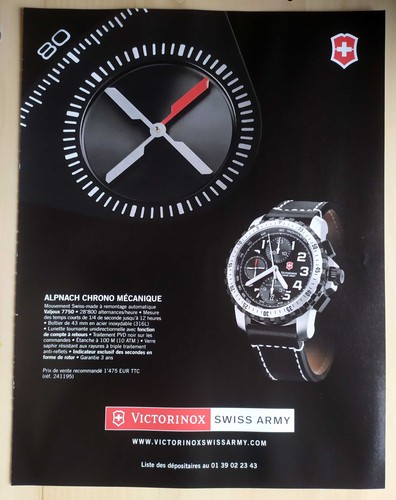Publicité papier montre - -,