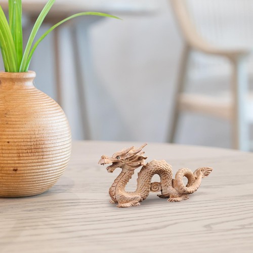 Statue dragon bois pour - de,