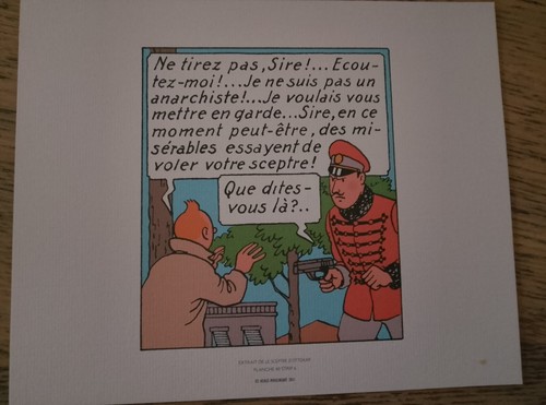 Planche tintin moulinsart - tintin,