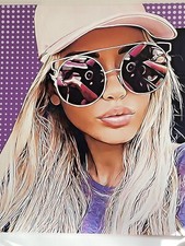 Tableau Pop Art 32,Street Art, Urbain Banksy Andy Warhol Moderne 82x72cm