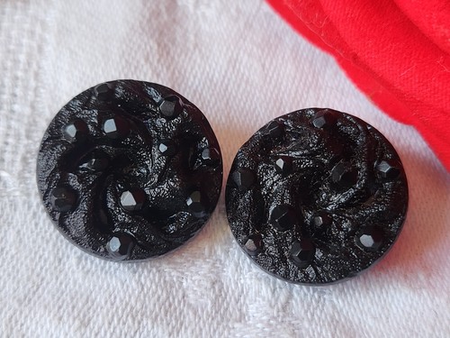Duo gros boutons vintage - , en