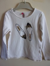 E76  Vêtement OCCASION Fille T-Shirt m.l. Fantaisie ORCHESTRA  6 ans