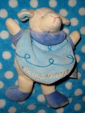 MOUTON bleu ciel 19 cm  DOUDOU