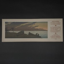 Affiche promotionnelle lithographie par Henri Rivière - Le Soir A5660