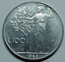100 Lire 1969 Italie Italy - 706975