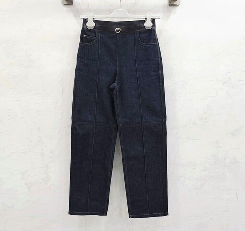Hermes pantalon denim bleu - pantalon,
