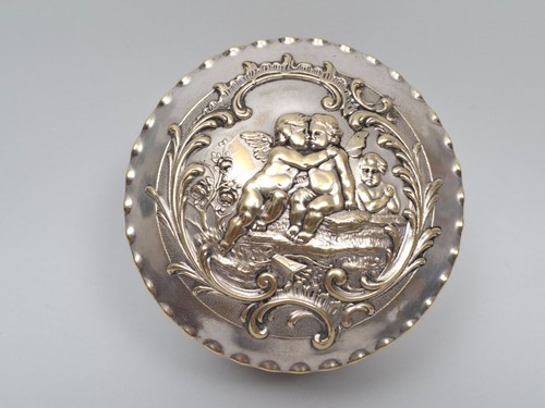 Ancien coffret bijoux metal - a,
