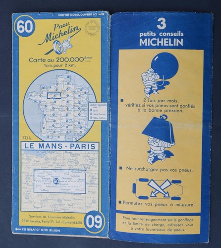 Carte michelin old map - old, n°60