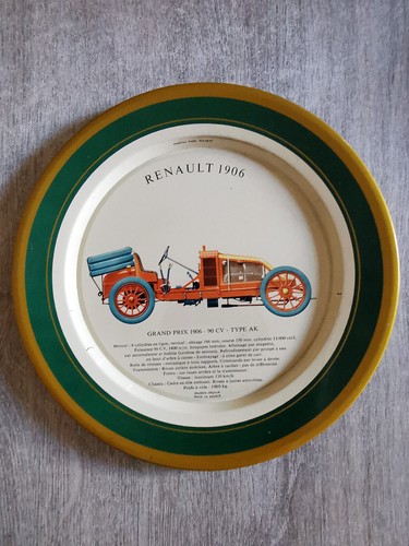 Assiette publicitaire renault - publicitaire,