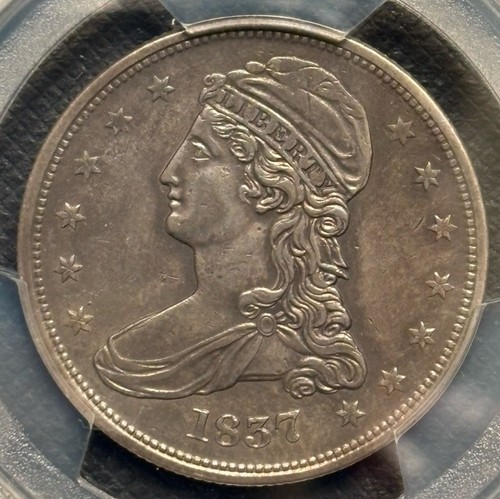1837 capped bust half dollar - 1837,