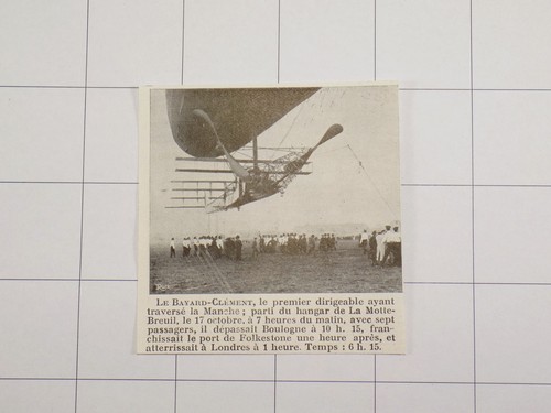 1910 ballon dirigeable - 1910, le