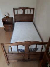 Lit 1 personne et table de chevet